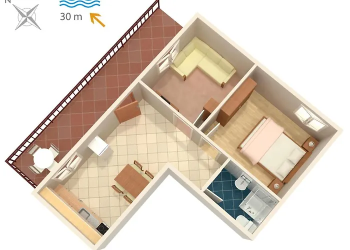 By The Sea Okrug Donji, Ciovo - 7607 Apartament *